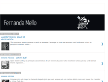 Tablet Screenshot of fernandacmello.com